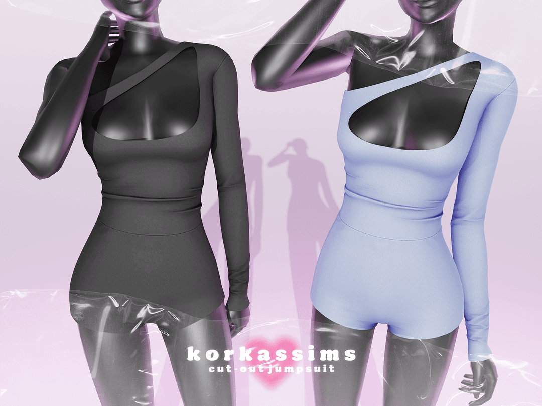Скриншот мода Комбинезон Сut-out jumpsuit